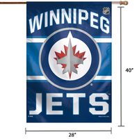 WinCraft Winnipeg Jets 28" x 40" Wordmark Single-Sided Vertical Banner