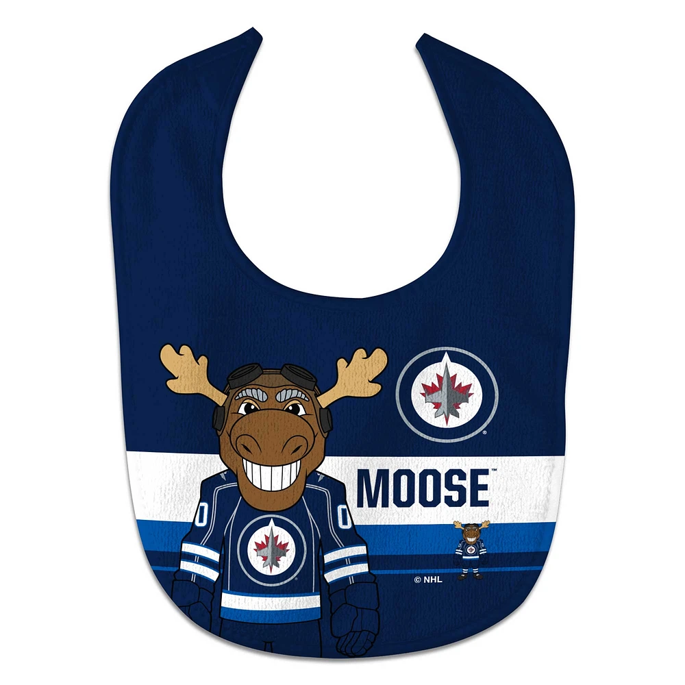 WinCraft Winnipeg Jets All Pro Mascot Baby Bib