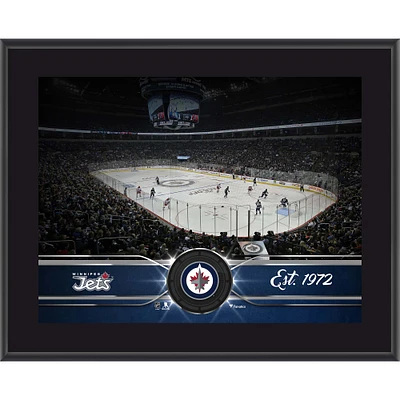 Plaque d'équipe sublimée 10,5" x 13" des Jets de Winnipeg