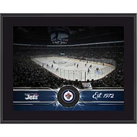 Plaque d'équipe sublimée 10,5" x 13" des Jets de Winnipeg