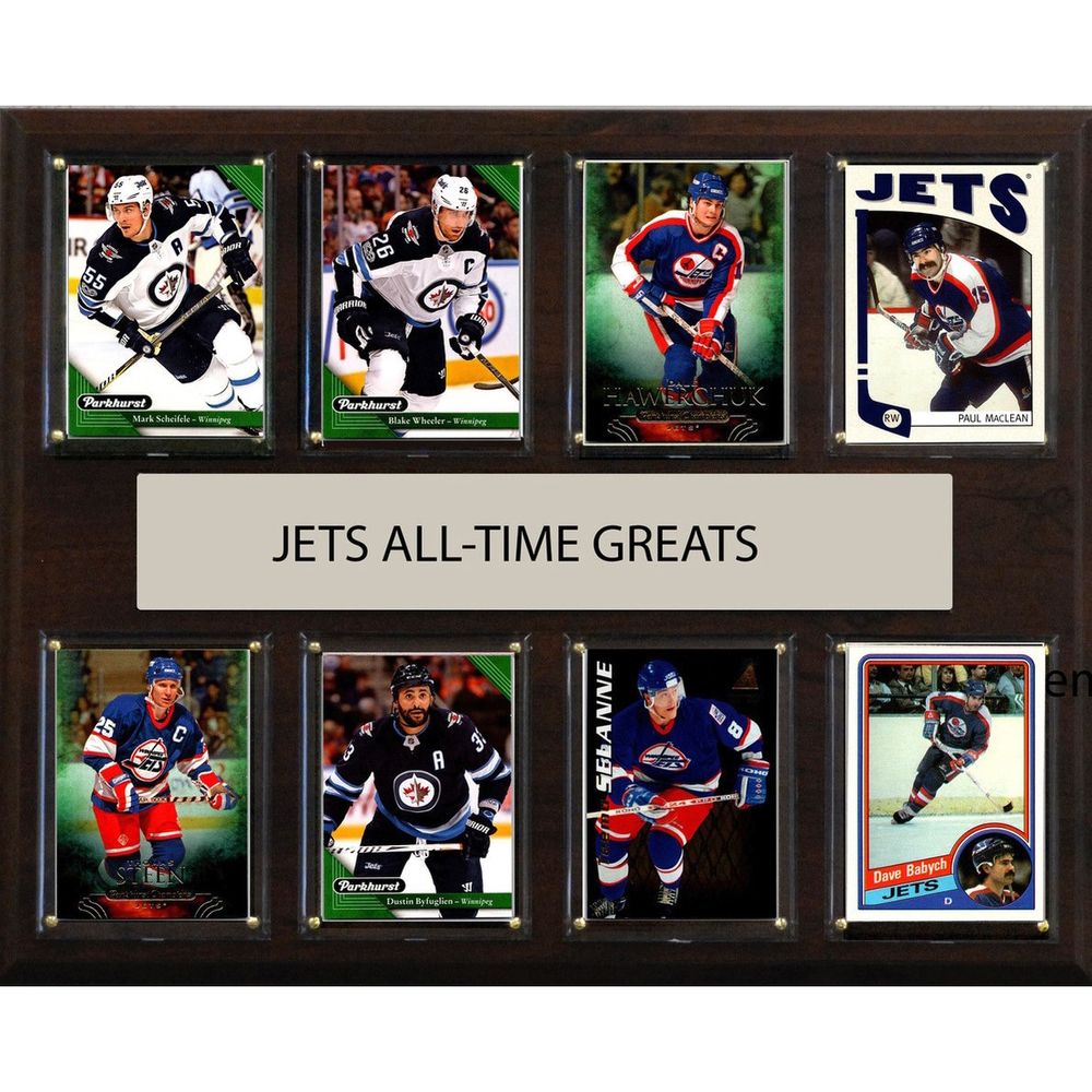 Winnipeg Jets 12" x 15" All-Time Greats - Plaque