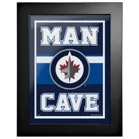 Jets de Winnipeg - Oeuvre encadrée Man Cave 12 `` x 16 ''