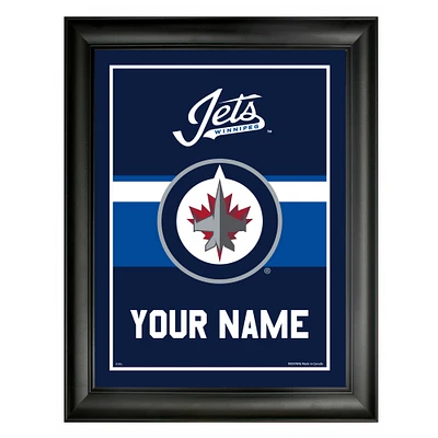 Winnipeg Jets 12'' x 16'' Personalized Team Frame