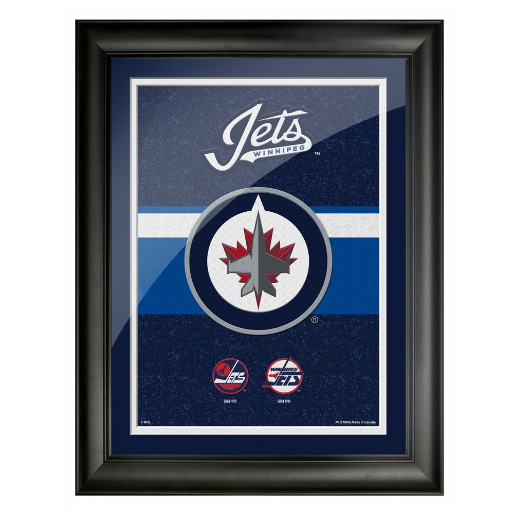 Winnipeg Jets 12'' x 16'' Team Tradition Framed - Artwork