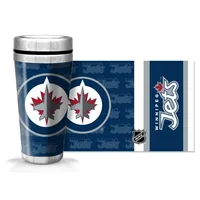 Jets de Winnipeg 16oz. Tasse de voyage avec papier peint complet