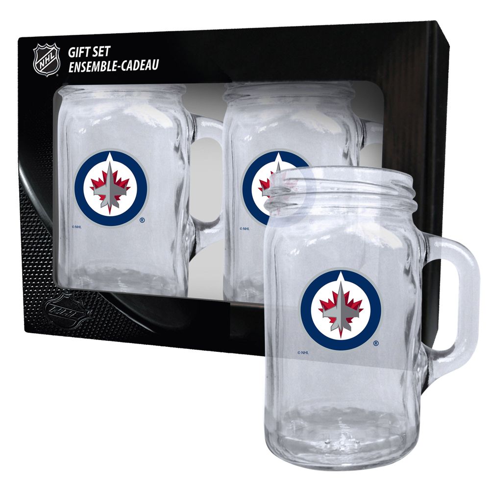 Winnipeg Jets 2-Pack 16oz. Mason Mug Set