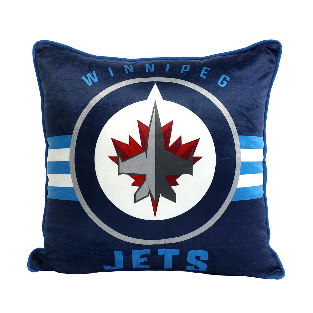 Winnipeg Jets 2-Pack 50" x 60" Holiday Throw Blanket and Cushion Set