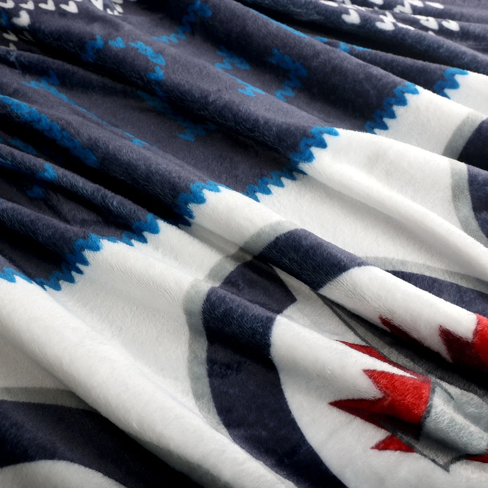 Winnipeg Jets 2-Pack 50" x 60" Holiday Throw Blanket and Cushion Set