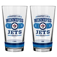 Ensemble de 2 verres à mélange Winnipeg Jets