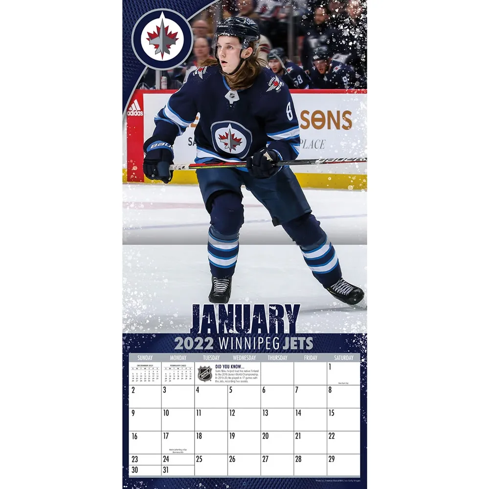 Winnipeg Jets 2022 Wall Calendar