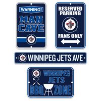 Winnipeg Jets 4-Piece Fan Sign - Set