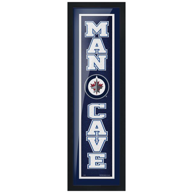 Winnipeg Jets 6'' x 22'' Man Cave Encadré - Oeuvre