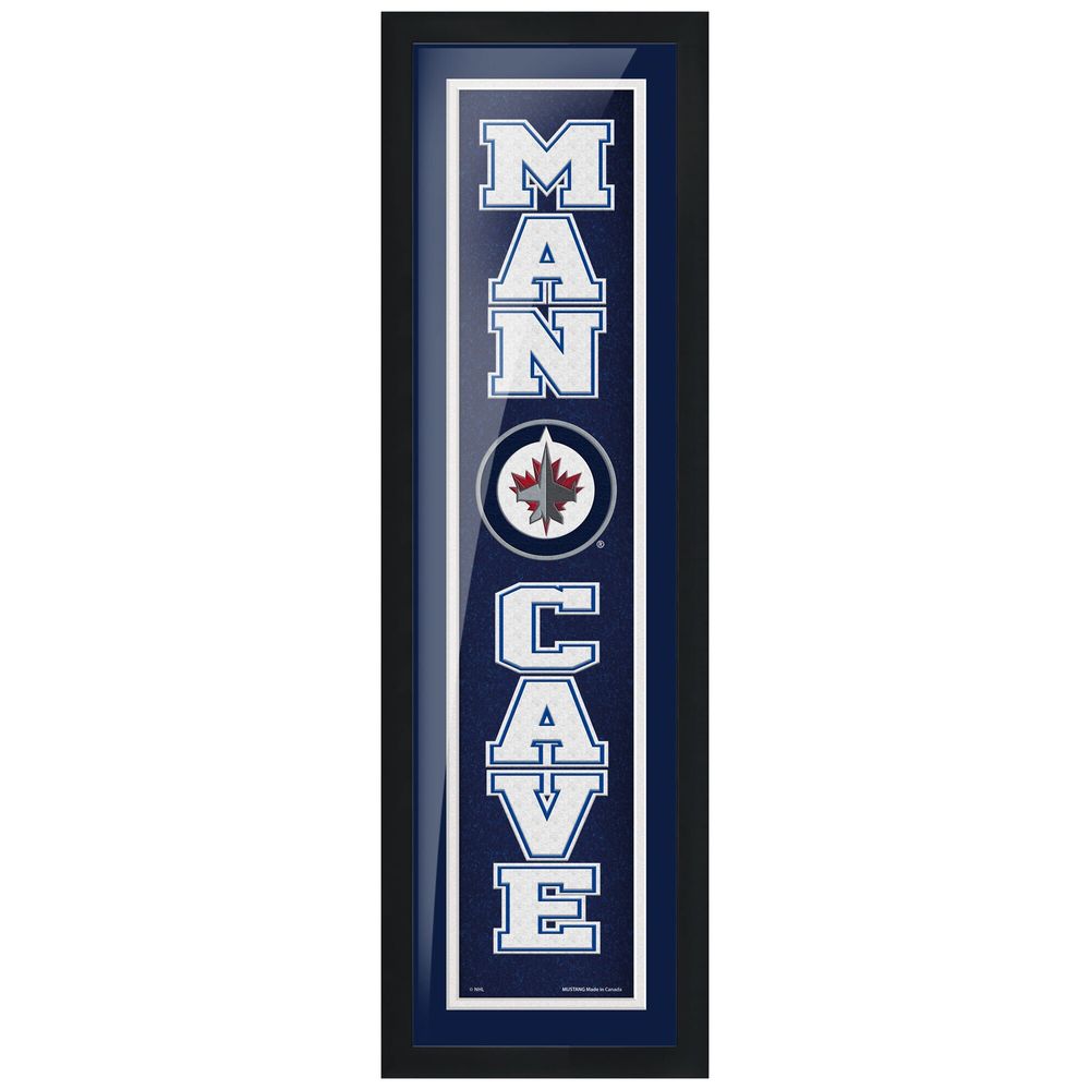 Winnipeg Jets 6'' x 22'' Man Cave Framed - Artwork