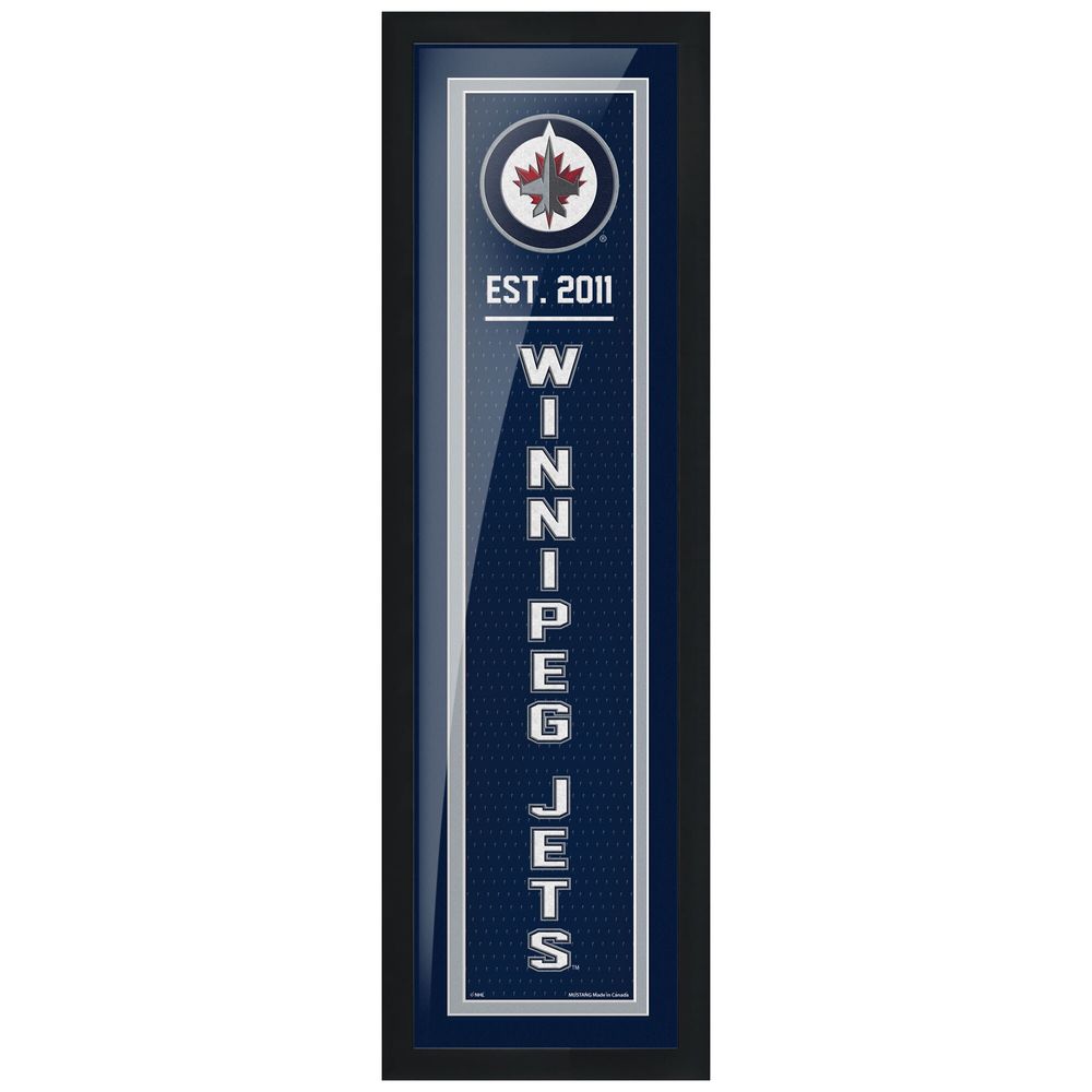 Winnipeg Jets 6'' x 22'' Team Established Framed - Artwork