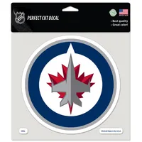 Décalcomanie découpée à l'emporte-pièce du logo de l'équipe des Jets de Winnipeg 8 '' x 8 ''