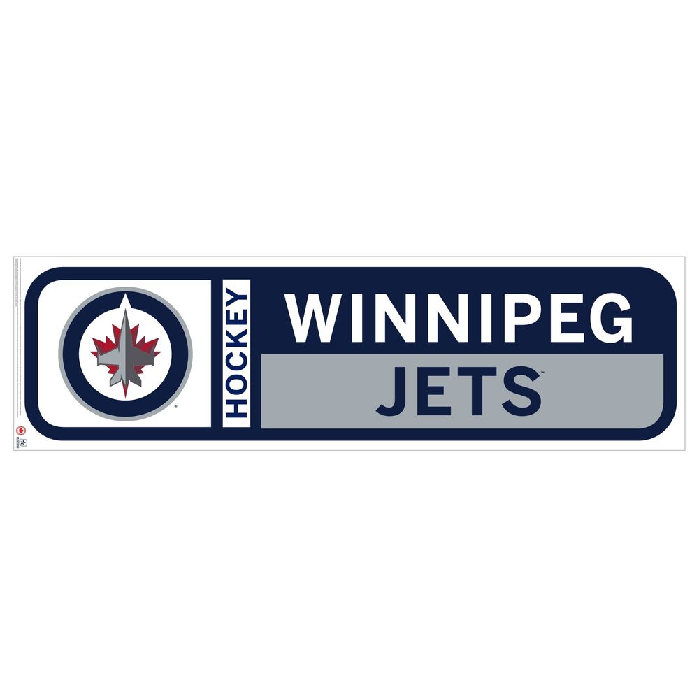 Winnipeg Jets 90'' x 23'' Team Logo Repositionable Wall Decal