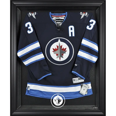 Vitrine de présentation encadrée noire pour maillots des Jets de Winnipeg