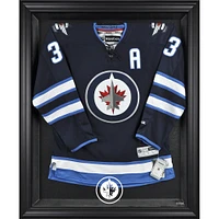 Vitrine de présentation encadrée noire pour maillots des Jets de Winnipeg