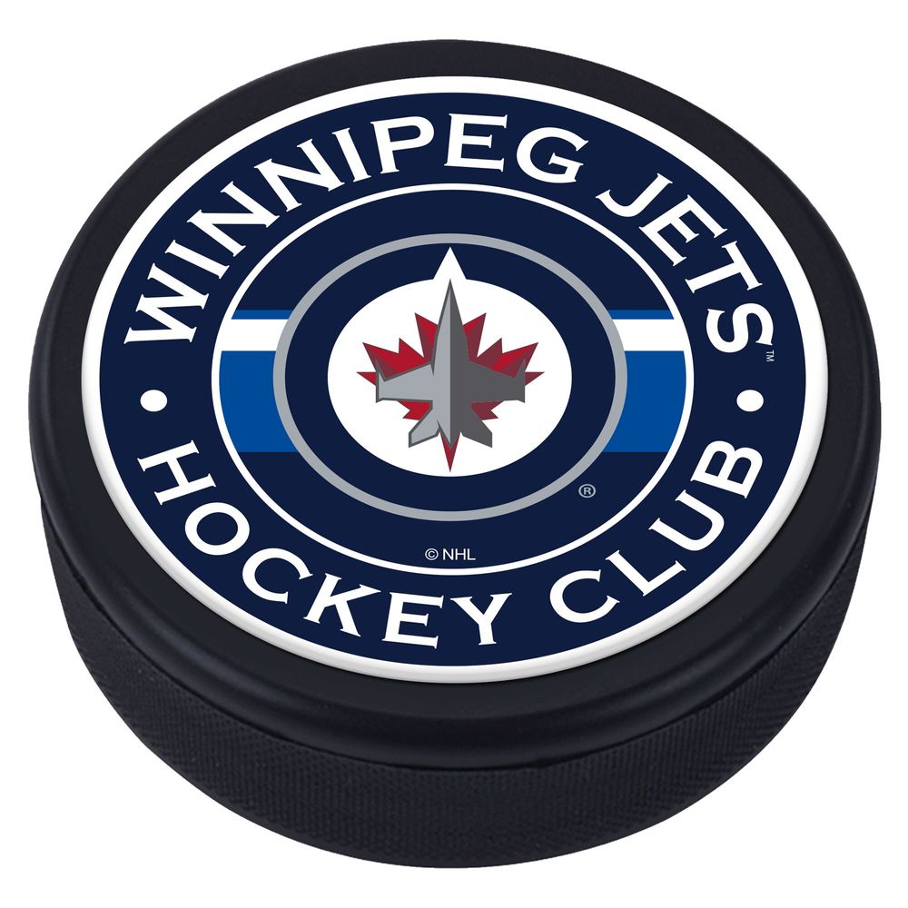 Winnipeg Jets Domed Team Stripe Puck