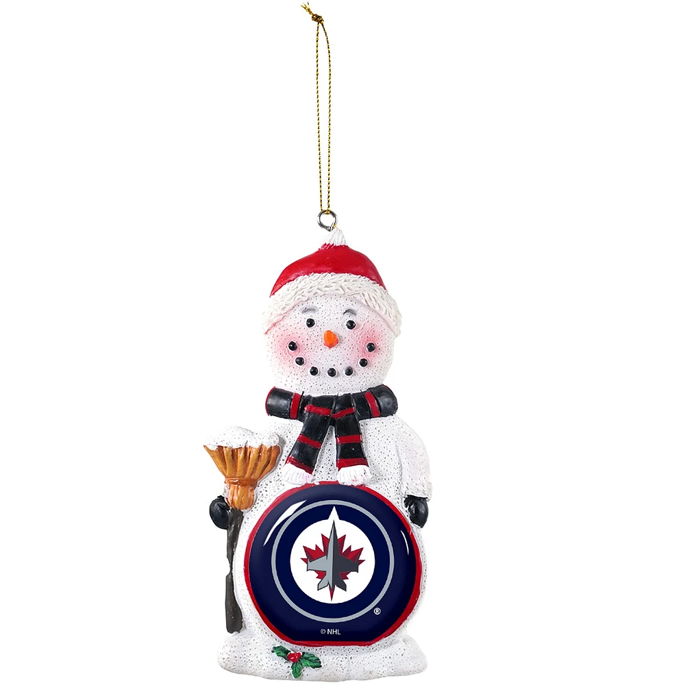 Ornement de bonhomme de neige des Jets de Winnipeg