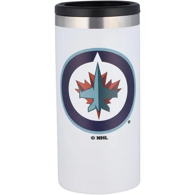 Winnipeg Jets Team Logo 12oz. Slim Can Holder