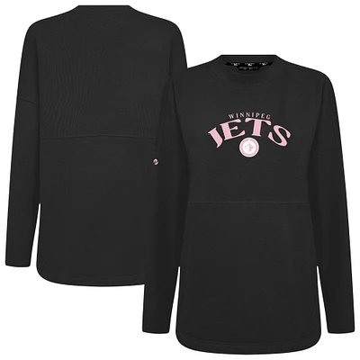 Women's Levelwear Winnipeg Jets Mother's Day Beaudry Arched Pullover Sweatshirt