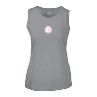 Women's Levelwear  Gray Winnipeg Jets Mother's Day Macy Core Logo Tank Top