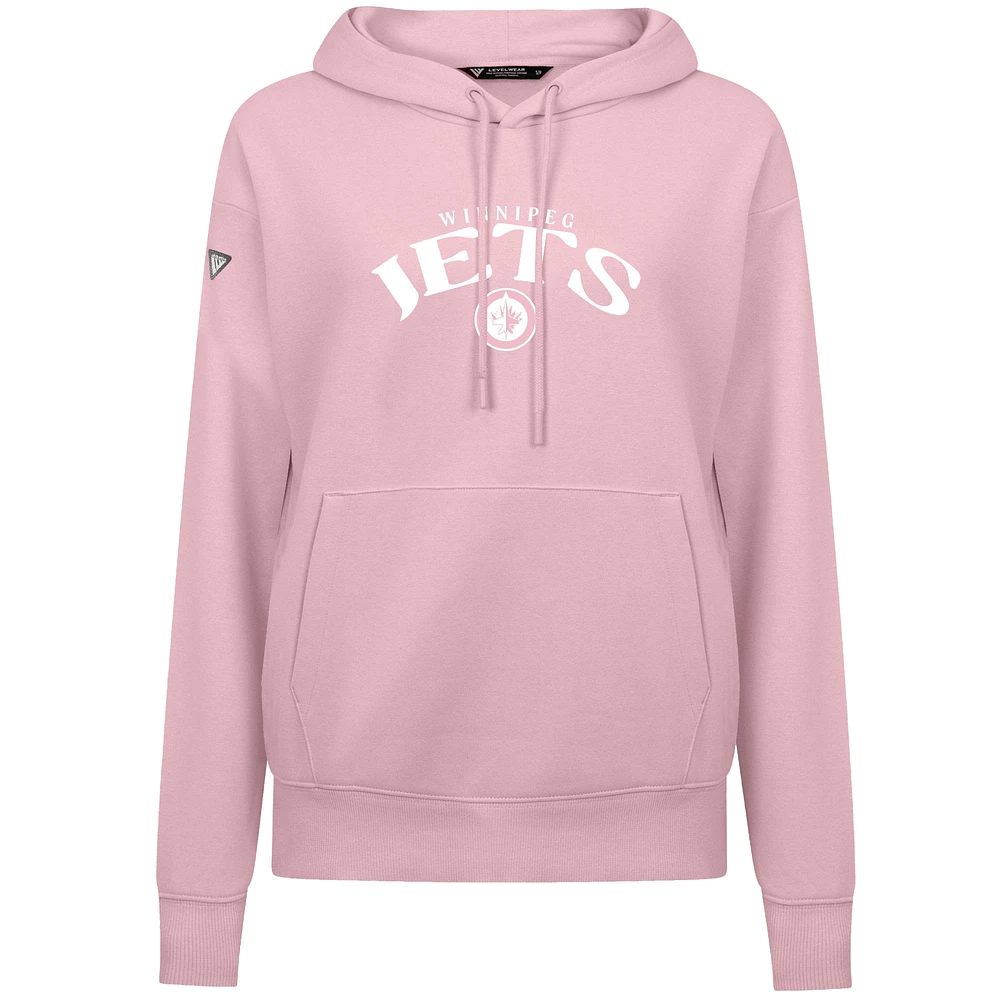 Women's Levelwear  Light Pink Winnipeg Jets Mother's Day Adorn Pullover Hoodie