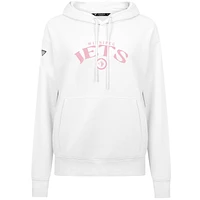 Sweat à capuche blanc pour femme Levelwear avec motif de fête des mères Jets Winnipeg