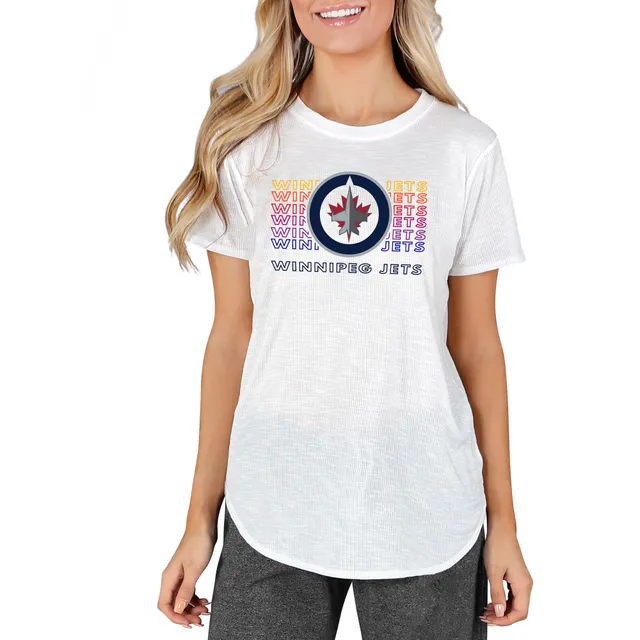 Lids Cleveland Indians Concepts Sport Women's Marathon Knit T-Shirt - Navy