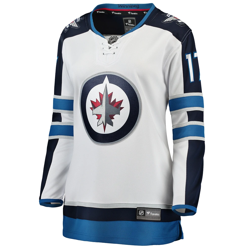 Women's Fanatics Adam Lowry White Winnipeg Jets Premier Breakaway Away - Player Jersey