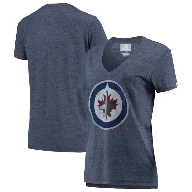 Mens Fanatics Winnipeg Jets Cotton Poly Blend Long Sleeve T Shirt Medium  Womens