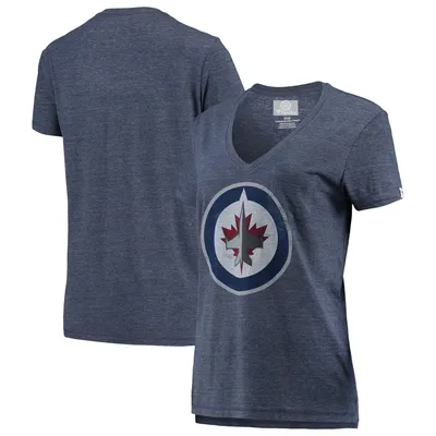 Lids Winnipeg Jets Fanatics Branded Women's Graceful Long Sleeve V-Neck T- Shirt - Navy