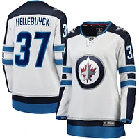 Fanatiques féminines de marque Connor Hellebuyck Blanc Winnipeg Jets Premier Breakaway Away - Maillot joueur