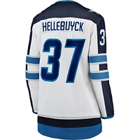 Fanatiques féminines de marque Connor Hellebuyck Blanc Winnipeg Jets Premier Breakaway Away - Maillot joueur