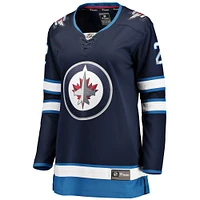 Maillot de joueur échappé à domicile des Jets Winnipeg Fanatics Dylan DeMelo pour femmes, bleu marine