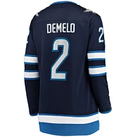 Women's Fanatics Dylan DeMelo Navy Winnipeg Jets Home