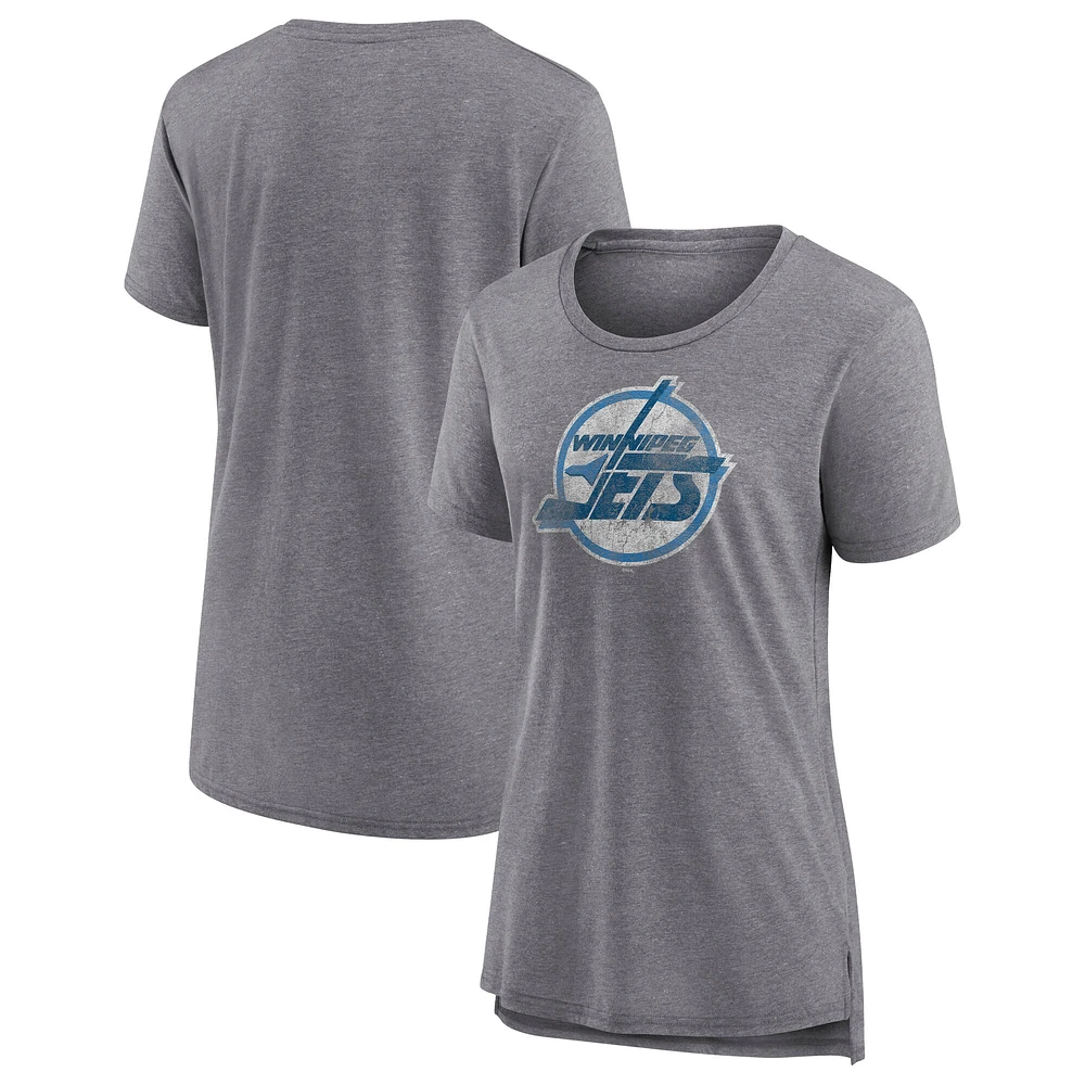 T-shirt moderne édition spéciale 2.0 Fanatics Heather Grey des Jets de Winnipeg pour femmes