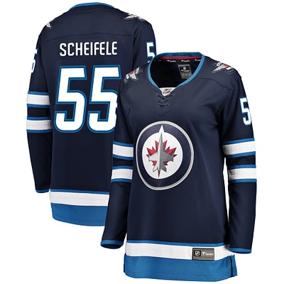 Fanatiques féminines de marque Mark Scheifele Navy Winnipeg Jets Breakaway - Maillot joueur