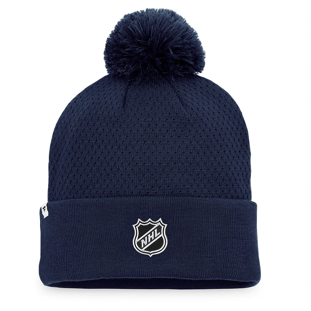 Women's Fanatics Navy Winnipeg Jets 2022 NHL Draft - Authentic Pro Road Cuffed Knit Hat