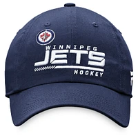 Women's Fanatics Navy Winnipeg Jets Authentic Pro Locker Room Adjustable - Hat