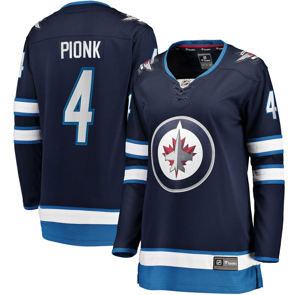 Fanatiques féminines de marque Neal Pionk Navy Winnipeg Jets Home Breakaway - Maillot joueur