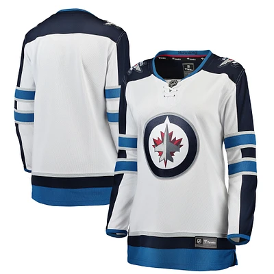 Échappée à la maison des Jets de Winnipeg blanche marque Fanatics - Maillot vierge