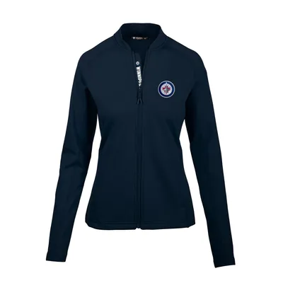 Winnipeg Jets Levelwear Women's Ezra Icon Mantra Full-Zip Jacket - Navy