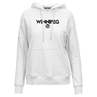 Sweat à capuche blanc Adorn City Capsule de Winnipeg Jets pour femme Levelwear