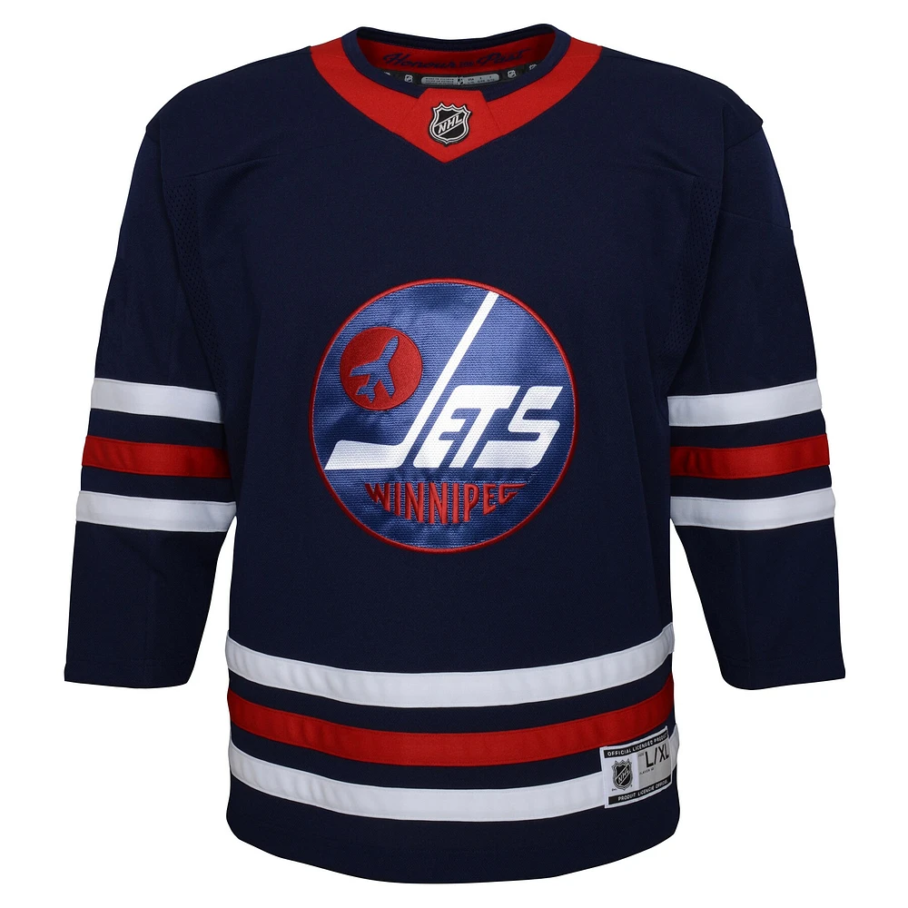 Junior Navy Winnipeg Jets 2021/22 Alternate - Maillot Premier