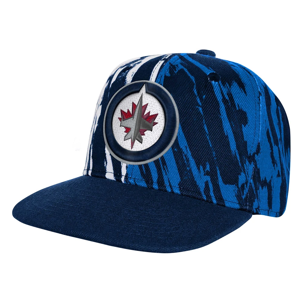 Casquette snapback Propel bleu marine pour jeunes des Jets de Winnipeg