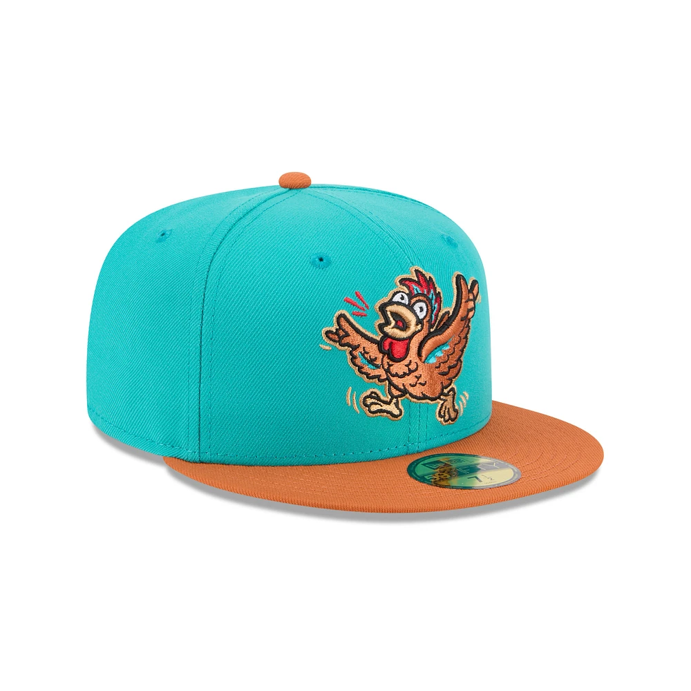 Casquette ajustée 59FIFTY pour homme New Era Turquoise Winston-Salem Dash Theme Nights