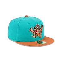 Casquette ajustée 59FIFTY pour homme New Era Turquoise Winston-Salem Dash Theme Nights