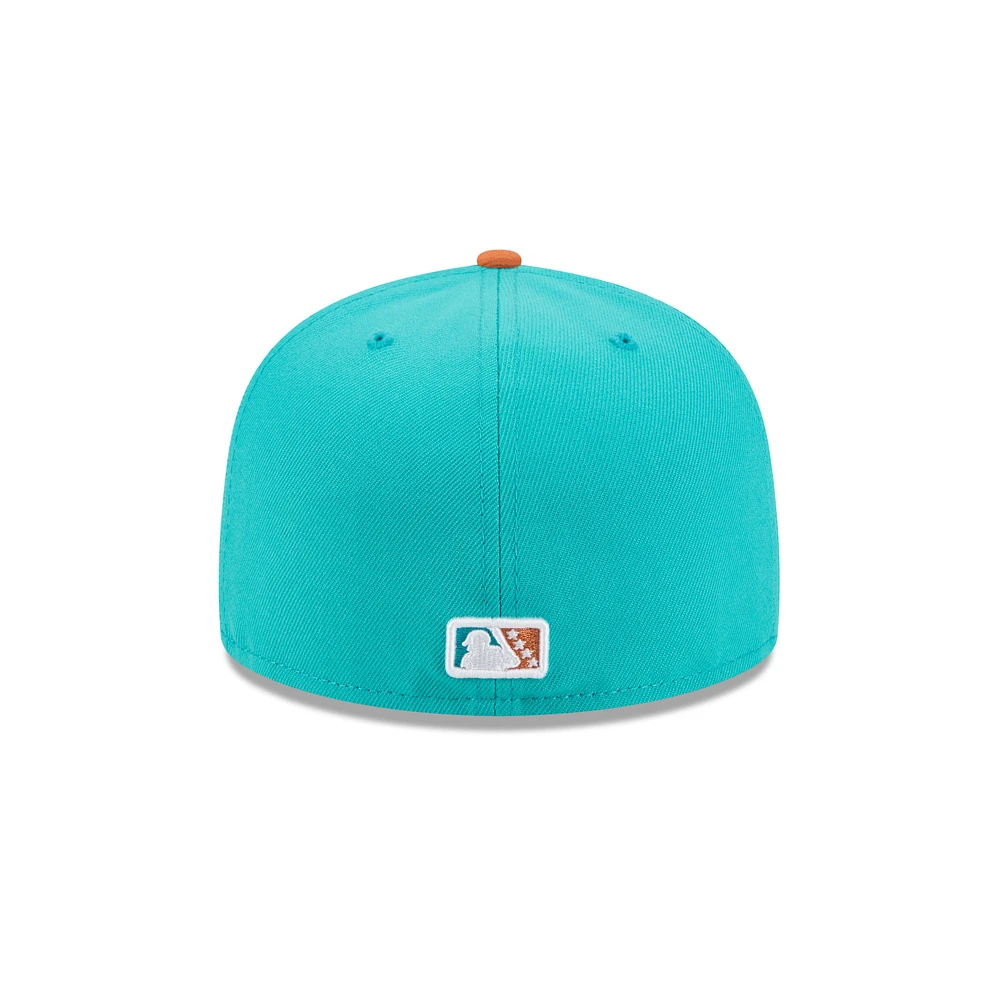 Casquette ajustée 59FIFTY pour homme New Era Turquoise Winston-Salem Dash Theme Nights